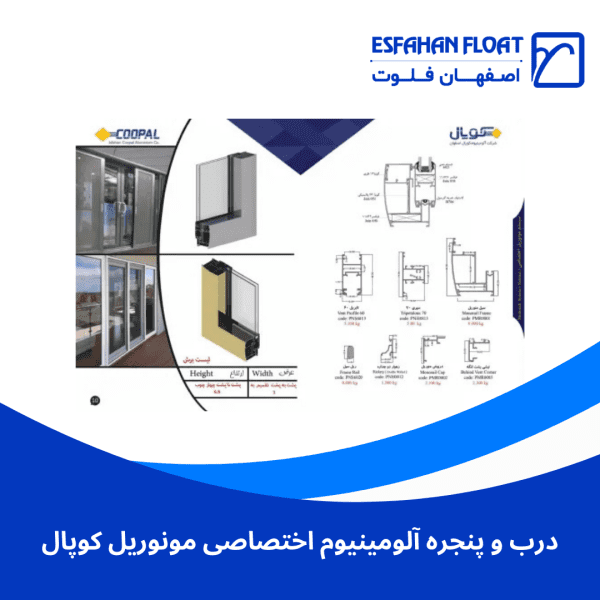 درب و پنجره آلومینیوم اختصاصی مونوریل کوپال