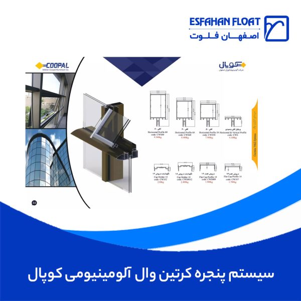 سیستم-پنجره-کرتین-وال-آلومینیومی-کوپال