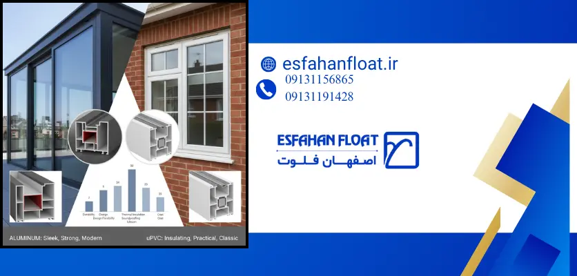 شیشه و پنجره مقایسه - درب و پنجره آلومینیومی با upvc