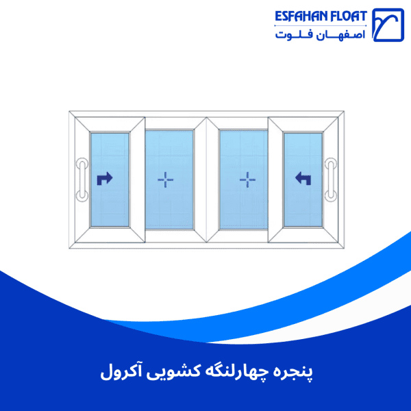 پنجره چهارلنگه کشویی آکرول