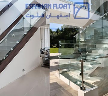 طراحی اسپیگات - نرده شیشه ای اسپیگات