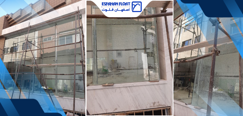 اجرای نمای اسپایدر همراه با استیل ۳۰۴