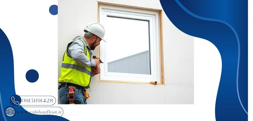 نحوه اجرا قاب پنجره - نصب پنجره بادشکن