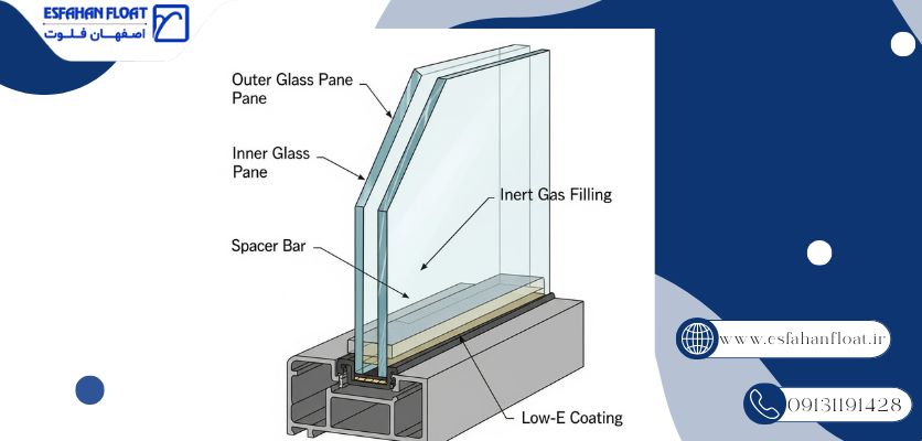 اشنایی با شیشه دو جداره - انواع شیشه دوجداره